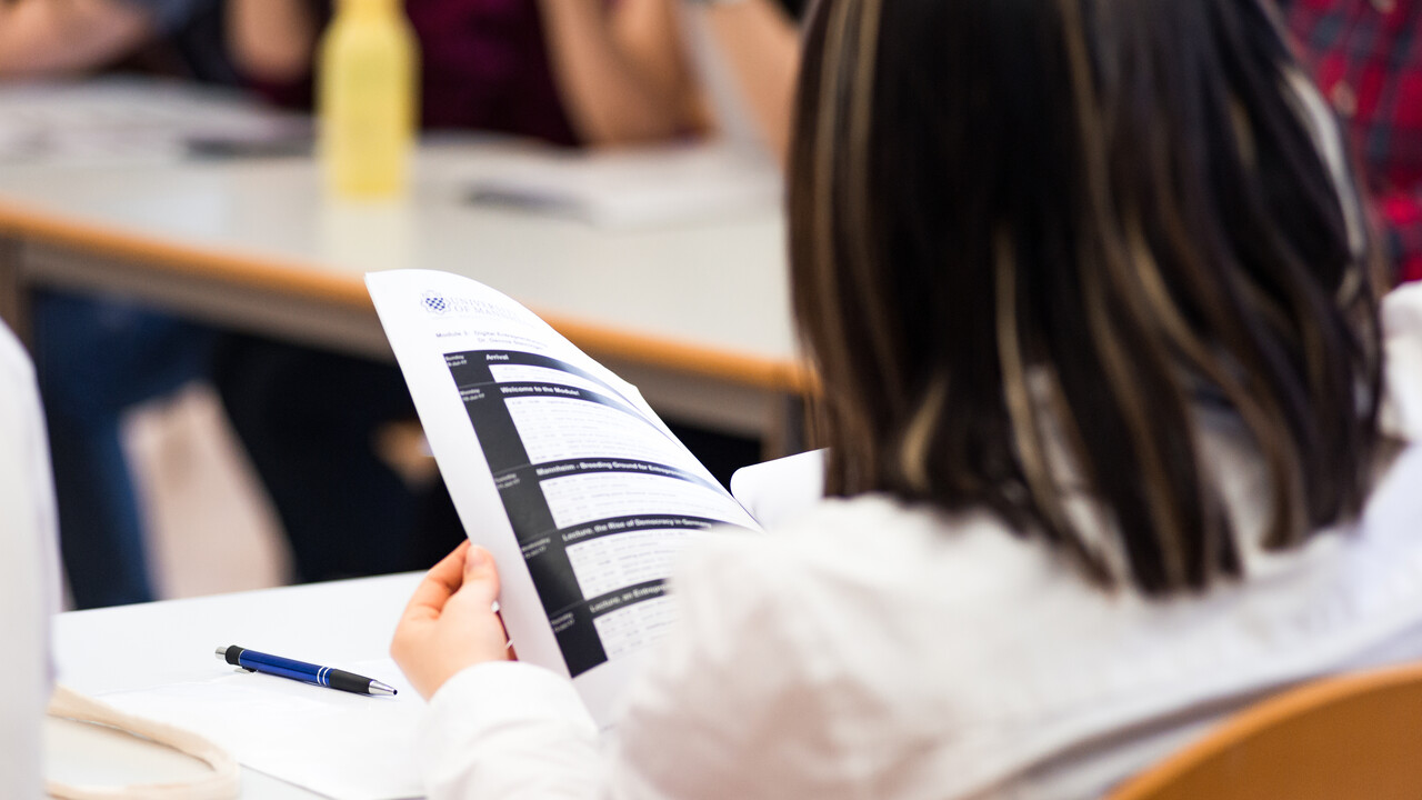 Studierende in Seminarssituation