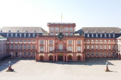 Mannheimer Schloss  von schräg oben