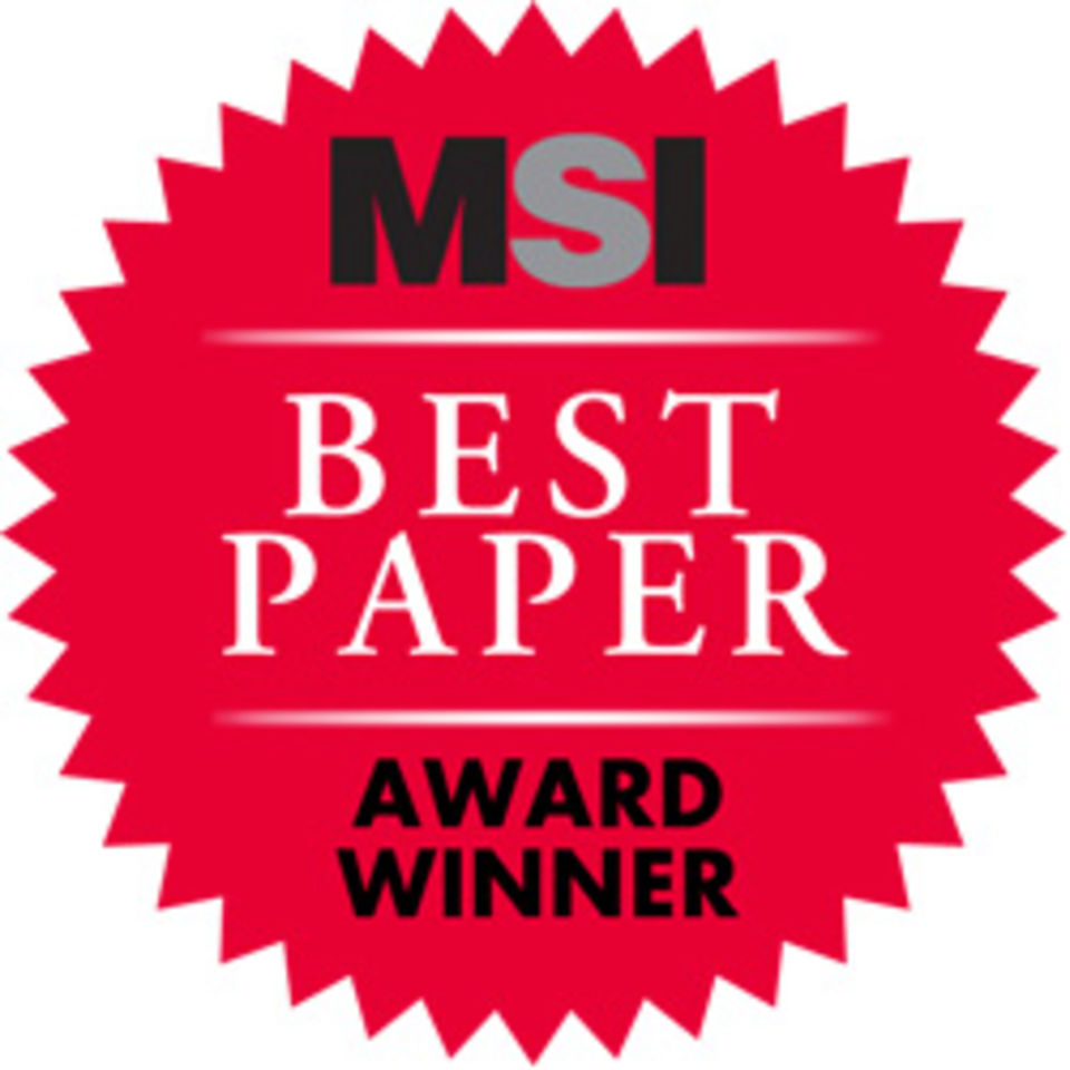 MSI Best Paper Award