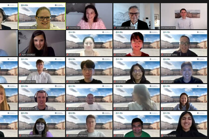 Screenshot von Personen aus einem Online Meeting