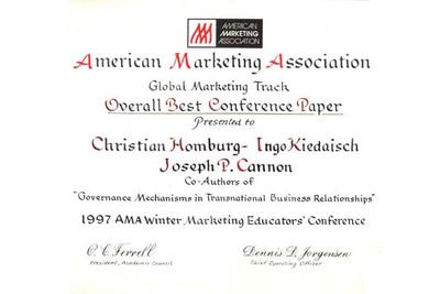 Saint Petersburg (Florida), 1997, Overall Best Conference Paper 1997
