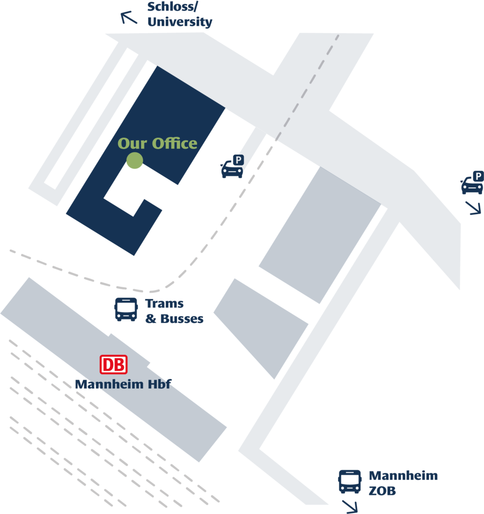 An illustration of the location of our office