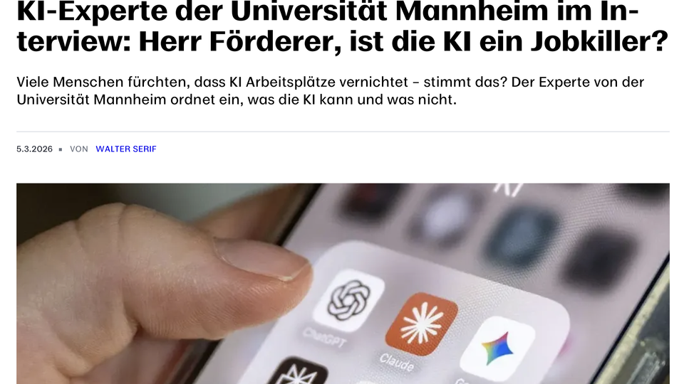 Mannheimer Morgen Article Page