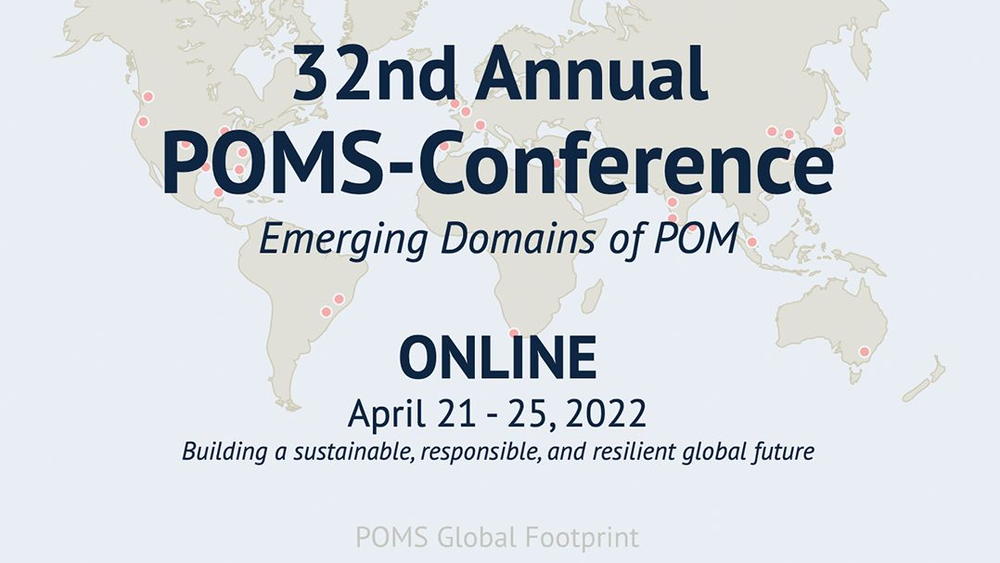Presentation of current research projects at the 2022 POMS conference